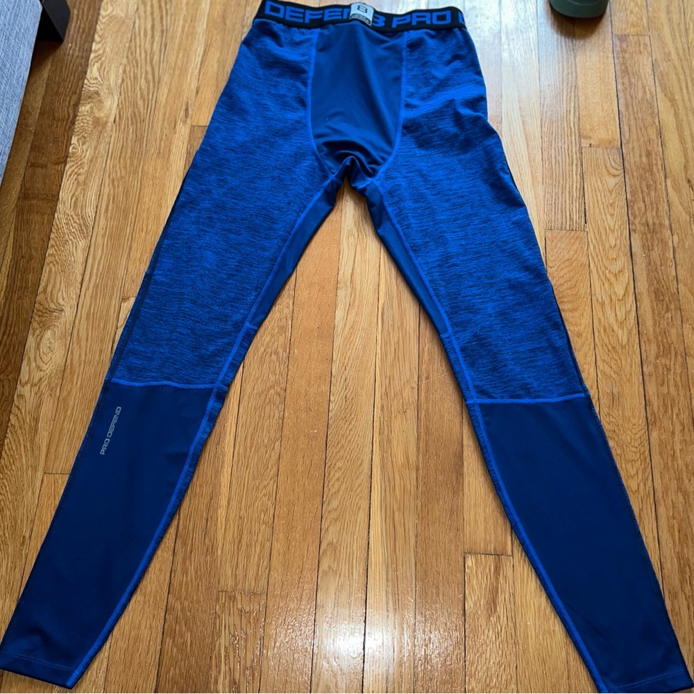 Compression Pants , men size medium blue